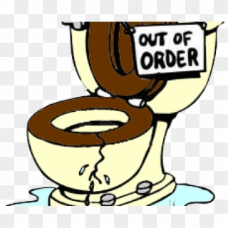 Emergency Clipart Bathroom - Out Of Order Toilet Sign - Png Download