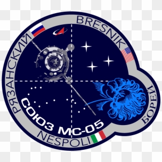 New Crew Blasts Off To Station - Roscosmos Badge Clipart