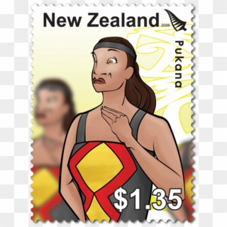 Single Stamp - New Zealand Maori Stamp 2006 Clipart