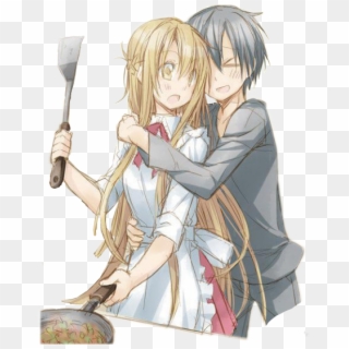 #sao #kirito #asuna #swordartonline #alo #ggo #kiritoasuna - Kirito And Asuna Cooking Clipart