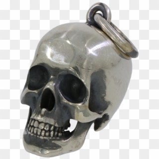 Anhänger Totenkopf 925er Silber Geschwärzt - Skull Clipart