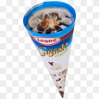Classic Ice Cream Cone Has A Delicious Vanilla Flavour - Gelato Clipart
