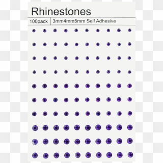 100 Self Adhesive Rhinestones - Polka Dot Clipart