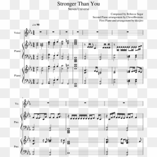Stronger Than You Sheet Music Composed By Composed - Sheet Music Clipart