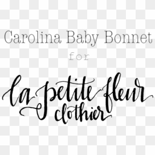 Baby Boy Bonnet- Fog Gingham And Ivory Corduroy La - Calligraphy Clipart