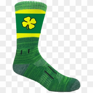 Green And Gold Irish Lucky Clover - Sock Clipart