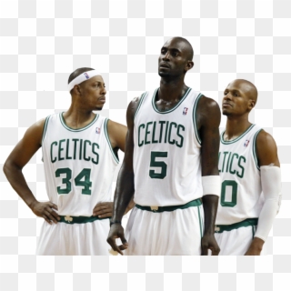 Boston Celtics Big 3 - Boston Celtics White Uniform Clipart