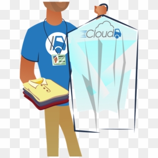 Photo Taken At Cloud Dry Cleaning &amp - Illustration Clipart
