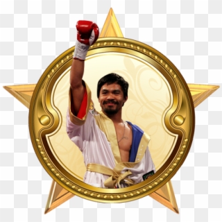 With The Able Help Of Legendary Trainer Freddie Roach, - Circle Frame Clipart