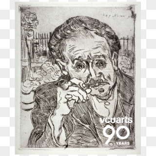 For Decades, A Print Of Vincent Van Gogh's Only Etching - Vincent Van Gogh Etching Clipart