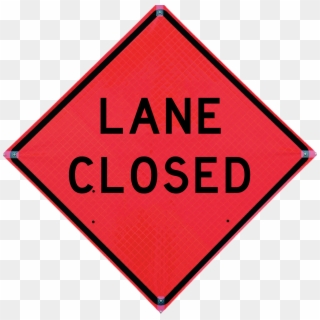 Lane Closed Traffic Sign - Oamaru Clipart