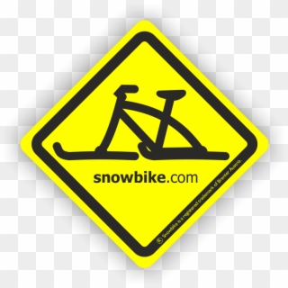 Brenter Snowbike Sticker Traffic Sign - Traffic Sign Clipart