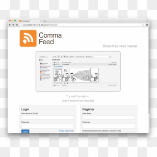 When We Access The Application Url, We Get Redirected - Commafeed Clipart