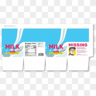 I Put My Personal Information On The Milk Carton To - Graphic Design Clipart