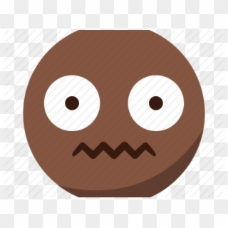 Disgusted Face Emoticon - Circle Clipart