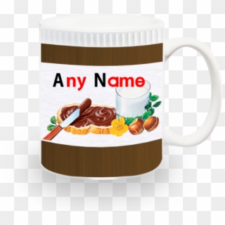 Nutella Personalised Funny Mug Gift Chocolate Coffee - Nutella Cup Clipart