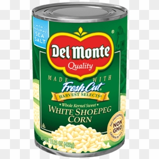 Sizes Available - 15 - 25 Oz - Whole Kernel Sweet White - White Corn Canned Clipart