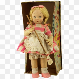 Vintage Lenci Cloth Doll In Original Box Ca1930 - Doll Clipart