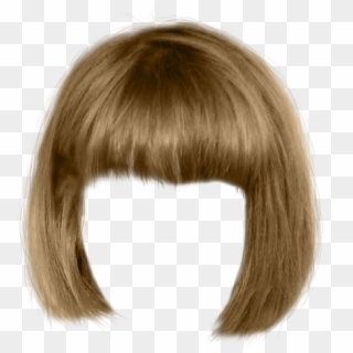 Brown Coloring Styling - Bangs Clipart - Png Download