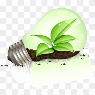 Green Lightbulb Source - Perfect Background For Powerpoint Clipart