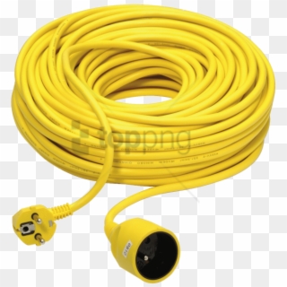 Free Png Download Yellow Eu Extension Cord Png Images - Gele Verlengkabel Clipart