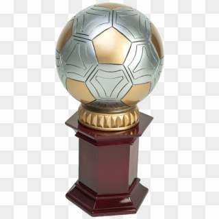 Sport Ball On Rosewood Base Trophy For Soccer Events - Trophy Clipart