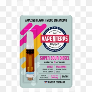 500mg Super Sour Diesel Cbd Vape Cartridge By Vapenterps - Alaskan Thunder Fuck Cart Clipart