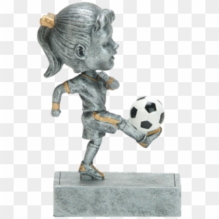 Soccer, Female Bobblehead - Figurine Clipart