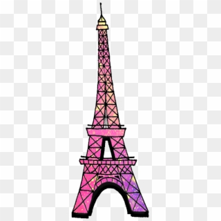 #eiffeltower #paris #france #galaxy #space #tower #pink - Tower Clipart