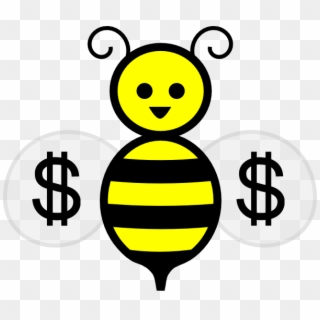 2016 03 Bees Money - Transparent Background Bee Cartoon Png Clipart