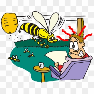 Bees Wasps Or Hornets - Cartoon Clipart