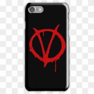 V For Vendetta Vintage Symbol Iphone 7 Snap Case - V For Vendetta Symbol Hd Clipart