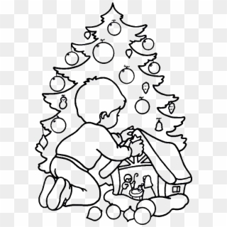 Christmas Day To Color Clipart