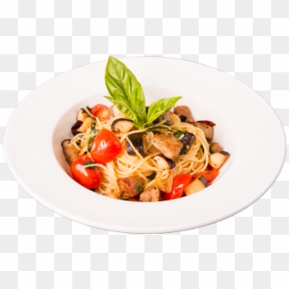 Juicy Italian Sausages And Shiitake Mushrooms Stir - Fettuccine Clipart