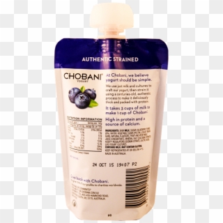 Picture Of Chobani Yogurt Blueberry Flavour 140g - Chobani Clipart