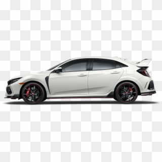 2017 Honda Civic Type R Side Profile - Honda Civic Type R White 2019 Clipart