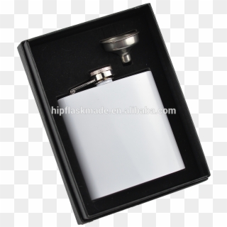 6oz White Spray Paint Stainless Steel Hip Flask With - Mobile Phone Clipart