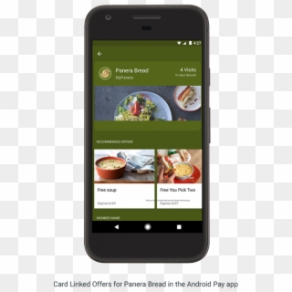 Card In Android Pay, Panera Bread Will Be Able To Push - Android Pay Loyalty Coupon Clipart