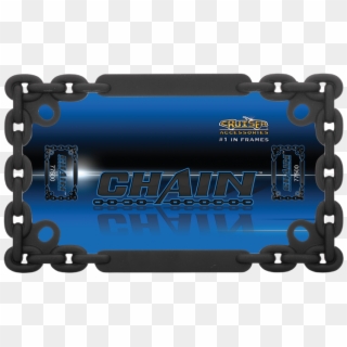 Motorcyle Chain Black License Plate Frame - Steel Casing Pipe Clipart