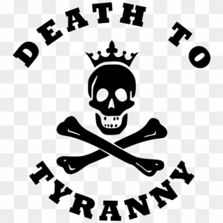 Death To Tyranny - Viking Pirate Flag Clipart