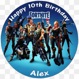 Available At 8 On Rice Paper Or Pre-cut Icing Sheet - Fortnite Poster Clipart