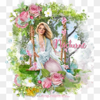Hello Spring - Garden Roses Clipart