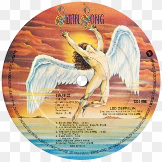 The Labels Are Nearly Identical, The Publishing Credits - Led Zeppelin Swan Song Label Clipart