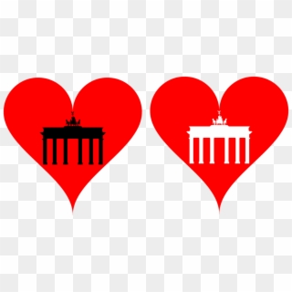 Love Heart Brandenburg Gate Clipart