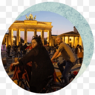 Bicycle Cinema For Earth Hour - Brandenburg Gate Clipart