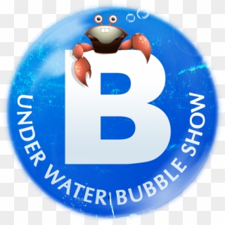 B Underwater Bubble Show Logo Clipart