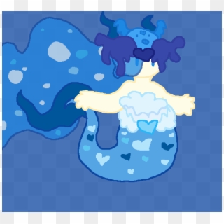 Water Dragon Princess - Illustration Clipart