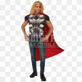 Adult Avengers 2 Deluxe Thor Costume Top And Cape - Avengers: Age Of Ultron Clipart