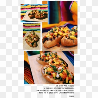 #tasty Tuesday#chimichurri Sauce#spicy Hot Dog#mango - Bruschetta Clipart