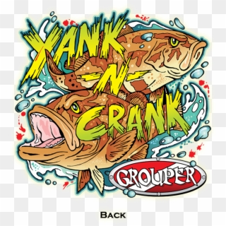 Grouper Yank N Crank Grouper Logo Back 89493 Zoom - Illustration Clipart